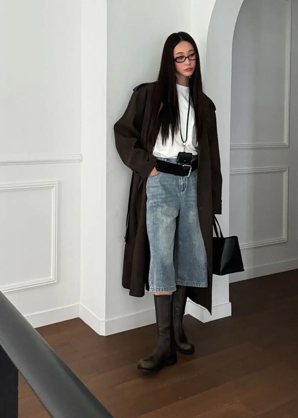 ミドルブーツ-ブラウン 1