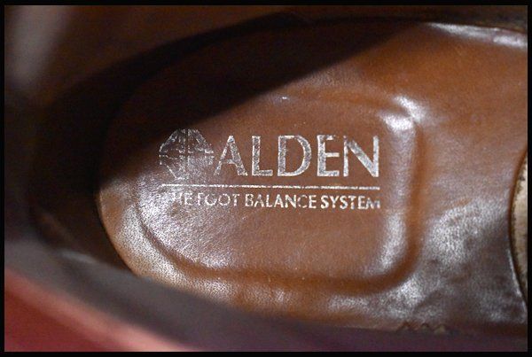 6.5D 良品 旧ロゴ】Alden オールデン 405 インディーブーツ ブラウン カーフ 茶 トーマスヒール 編み上げ レースアップ ブーツ  HOPESMORE【DP393】 - メルカリ