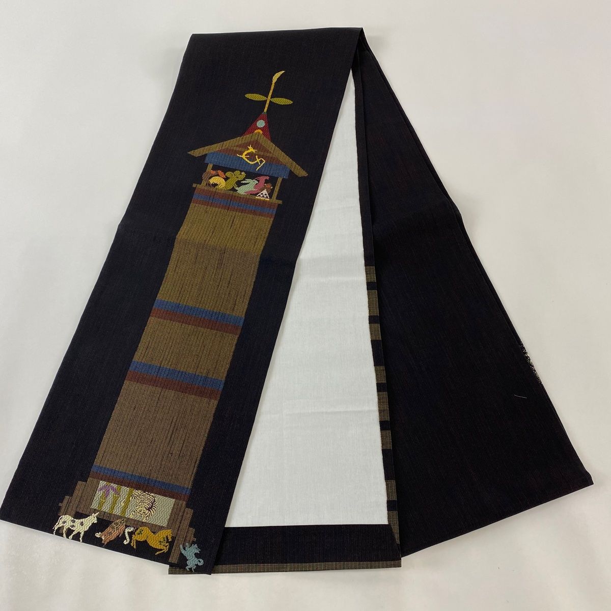 正絹本場奄美大島紬草木泥染め格子ツバメますいわ屋 正絹本場奄美