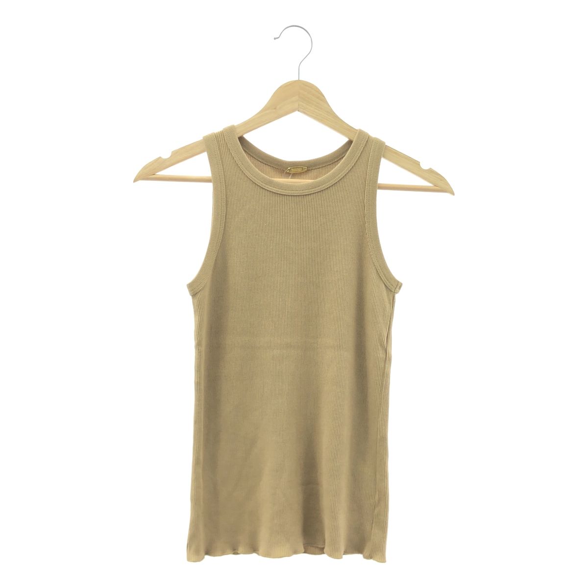 Deuxieme Classe Loosey リブタンクトップ　フリー　ベージュ 新品】 MUSE de Deuxieme Classe / ミューズドゥーズィーエム