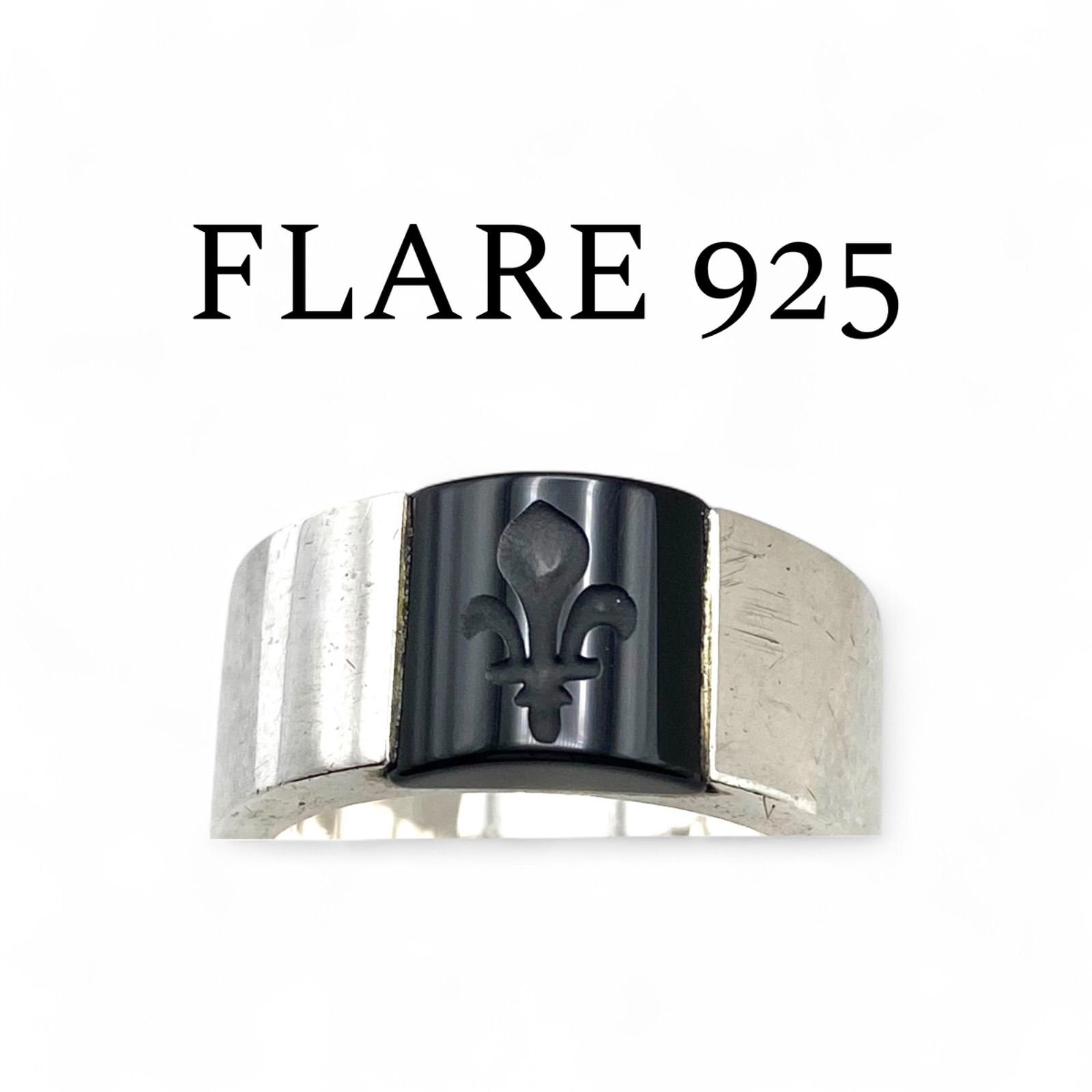 百合の紋章 BSフ Silver 925 刻印 Vintage Ring シルバー ヴィンテージ リング 20号 大ぶり