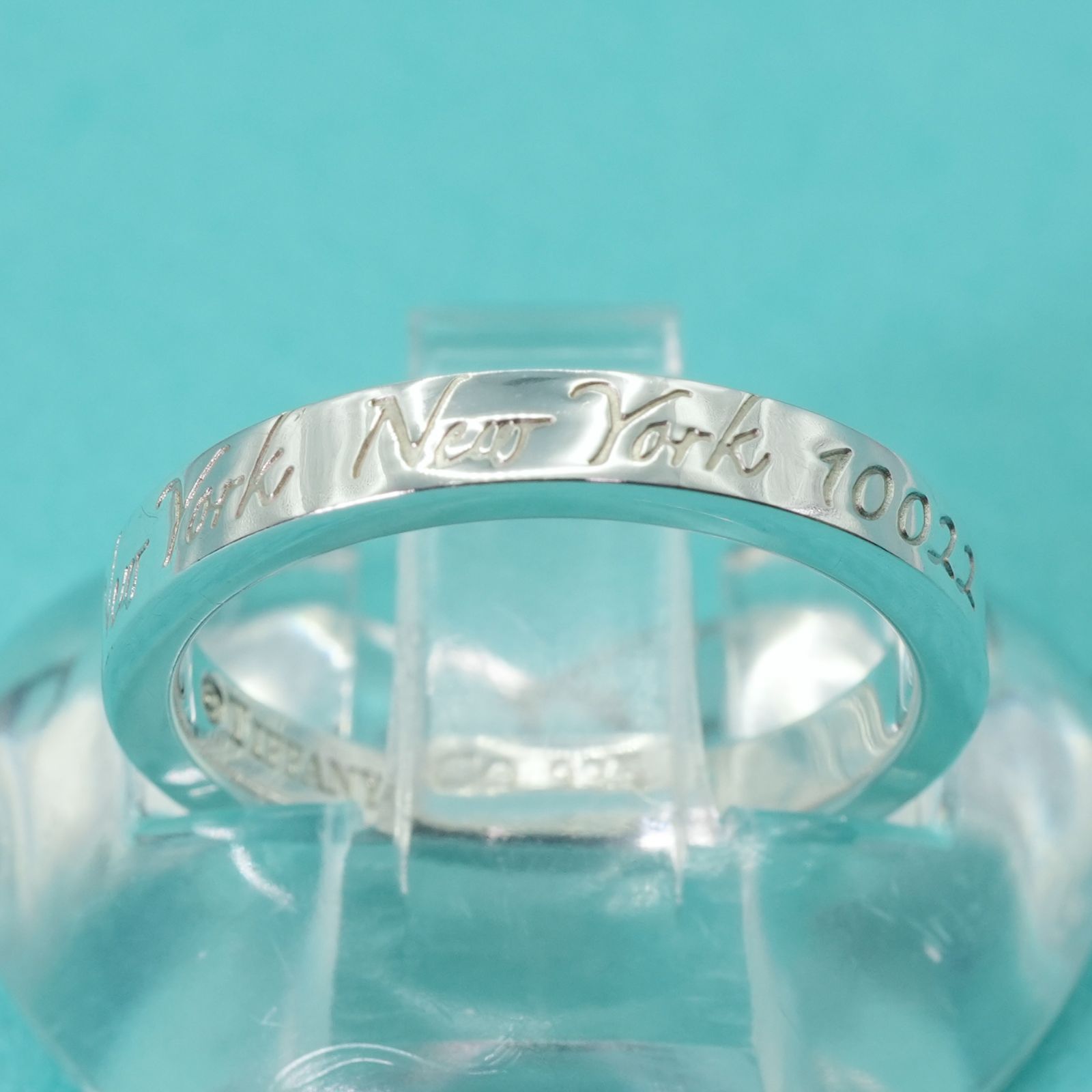 Tiffany ティファニー ノーツ ナローリング 指輪 シルバー 10号 極美品10号 ティファニー ノーツ ナロー シルバー リング/25