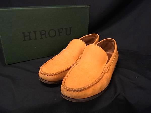 HIROFU　24.5　ローファー　スエード　スリッポン　ヒロフ　ダークブラウン HIROFU ヒロフ スエード ローファー 表記サイズ 24 1/2(約24.5cm