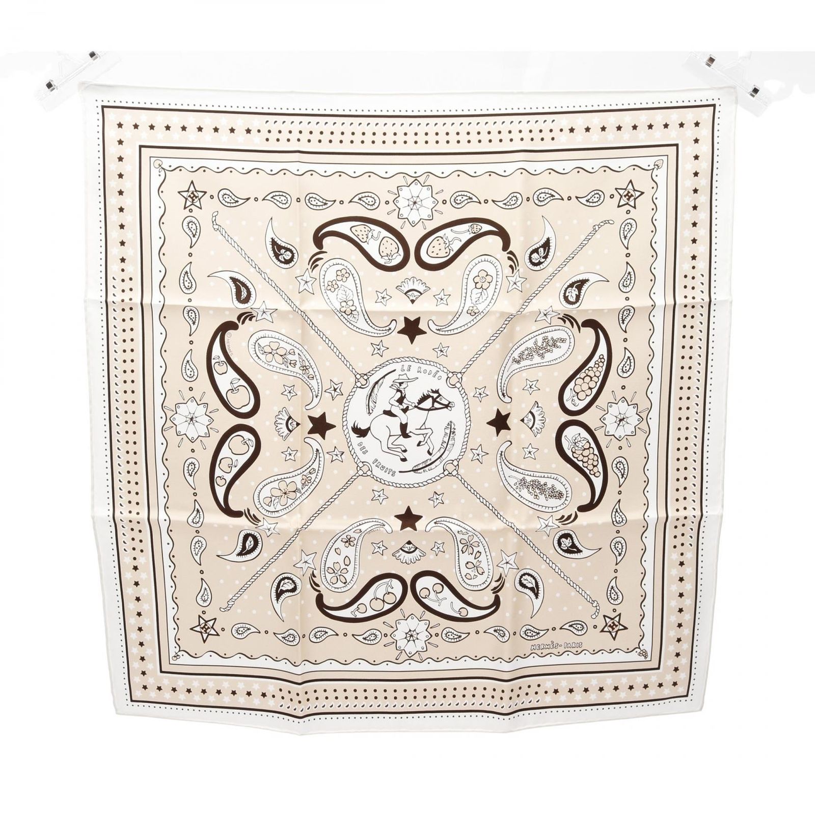新品　エルメス　バンダナ55Le Rodéo des Fruits Le Rodeo des Fruits bandana 55 | Hermès Mainland China
