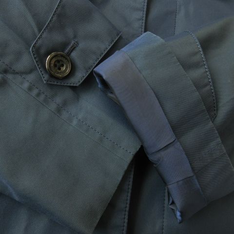 現行 美品 アクアスキュータム ステンカラーコート ライナー付き 42 ステンカラーコート