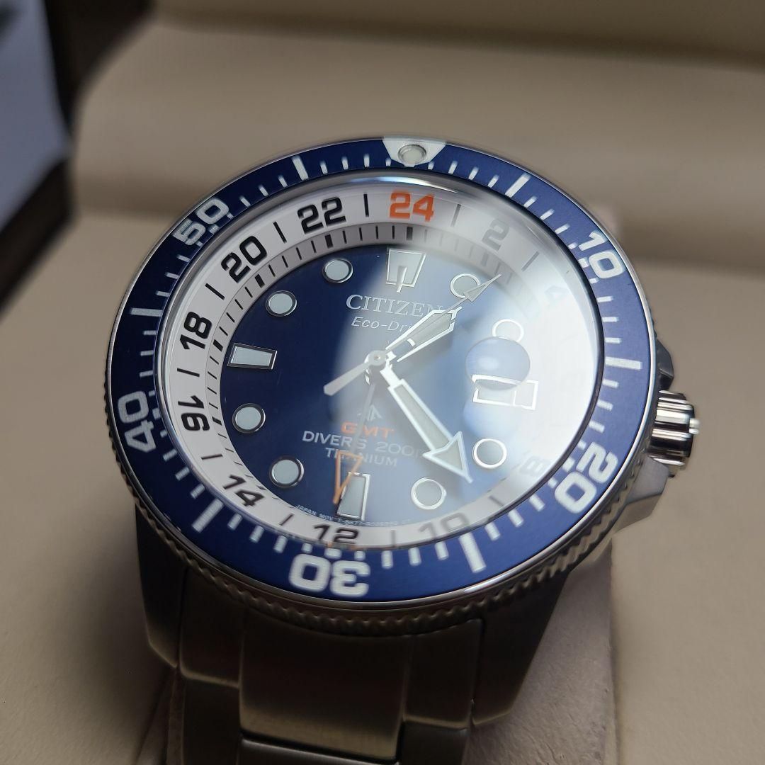 CITIZEN プロマスター エコドライブ GMT チタニウム 稼働品