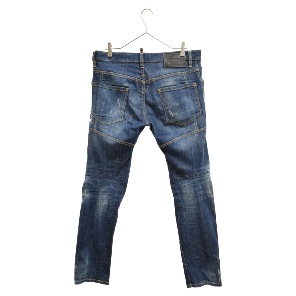 DSQUARED2 (ディースクエアード) 18SS Tidy bikerJean スワロー