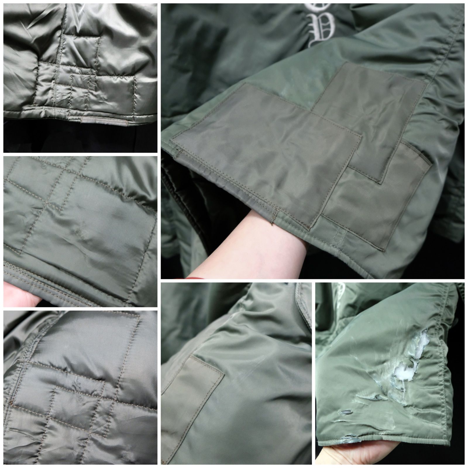 AVIREX × SUBCIETY N-3B フライトジャケット バック刺繍 スリム