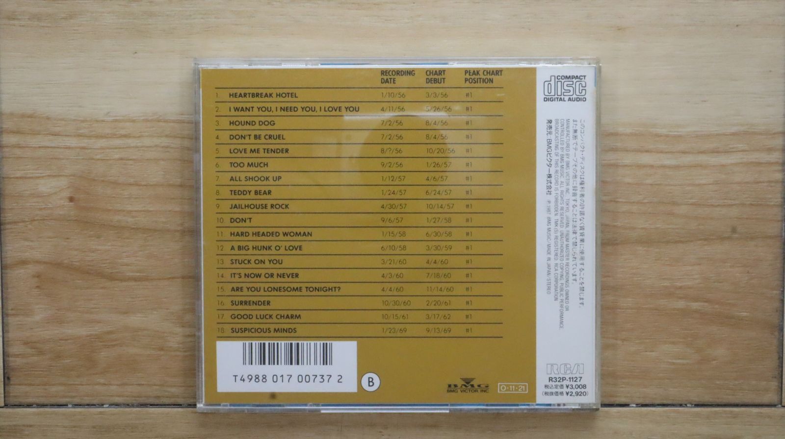 国内盤CD☆エルビス・プレスリー/Elvis Presley□ エルヴィスNO