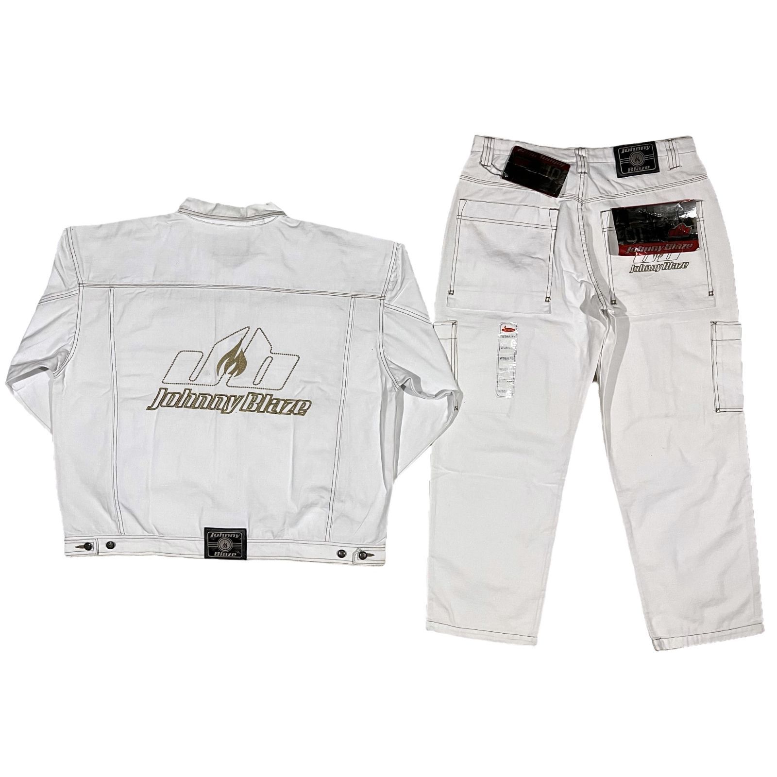 ジョニーブレイズ デニムジャケット 上下セットアップ 2XL/W38 - メルカリ