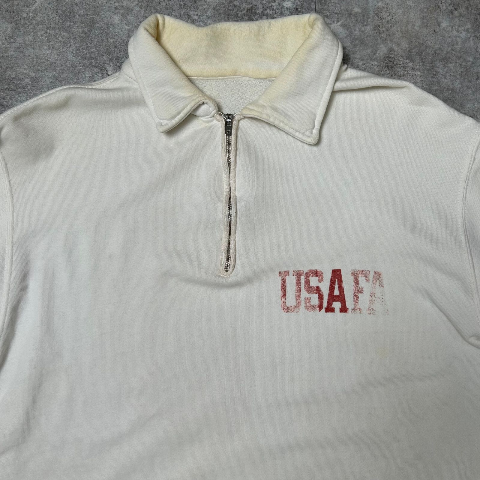 USAFA“ ハーフジップ スウェット