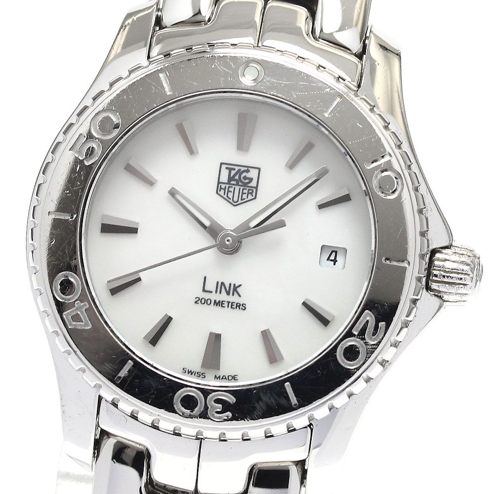 TAG HEUER リンク デイト レディース腕時計 クオーツSS WJ1314 中古】TAG HEUER リンク デイト レディース 腕時計 クォーツ SS