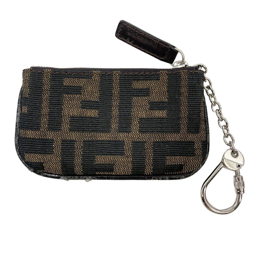 FENDI フェンディ コインケース ズッカ柄 キーリング付き