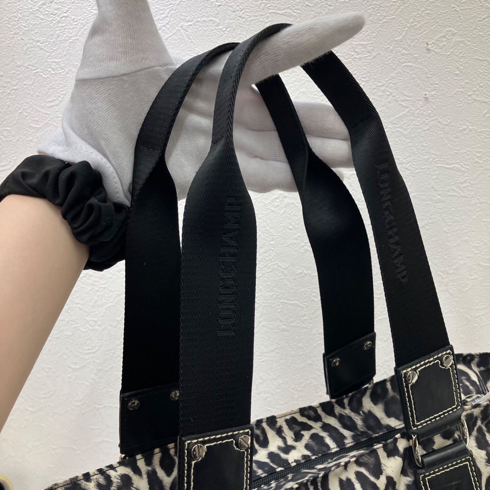 4731 LONGCHAMP ロンシャン レオパード トートバッグ 豹柄 ヒョウ柄