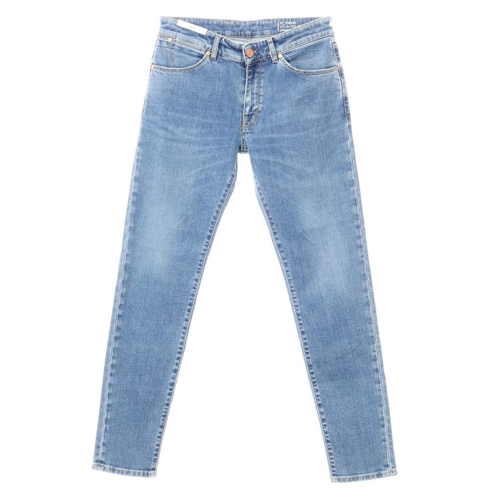 【新品】ピーティートリノ デニム PT TORINO DENIM SWING 加工 ストレッチデニムパンツ ジーンズ ブルー【サイズ32】【メンズ】