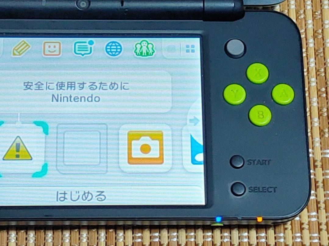 本体のみ New2DSLL ブラック×ライム A UP786_INFO