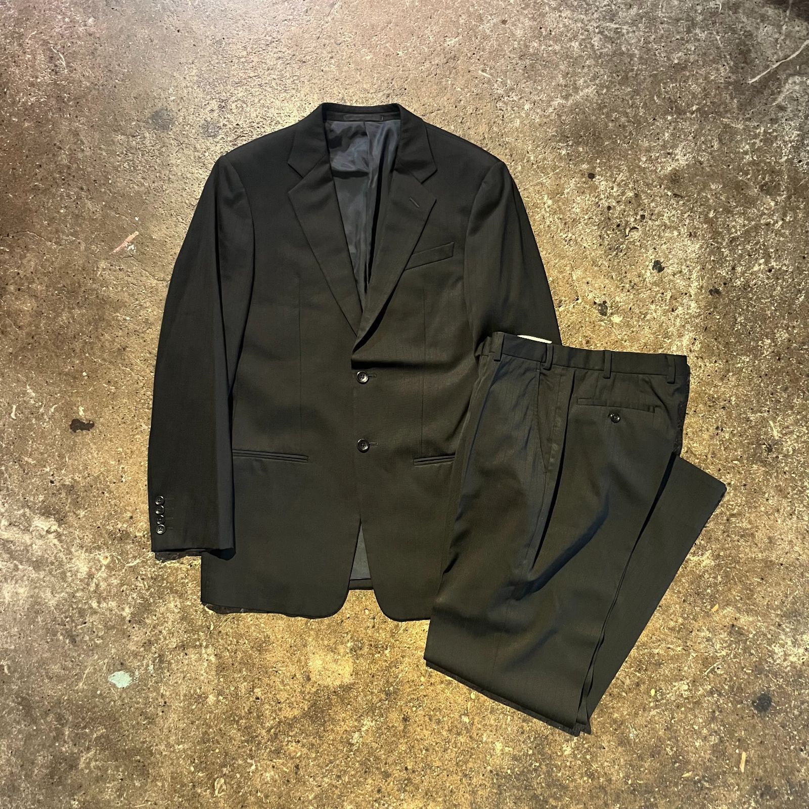 ARMANI COLLEZIONI ストライプ2Bセットアップ 48 ジャケット パンツ