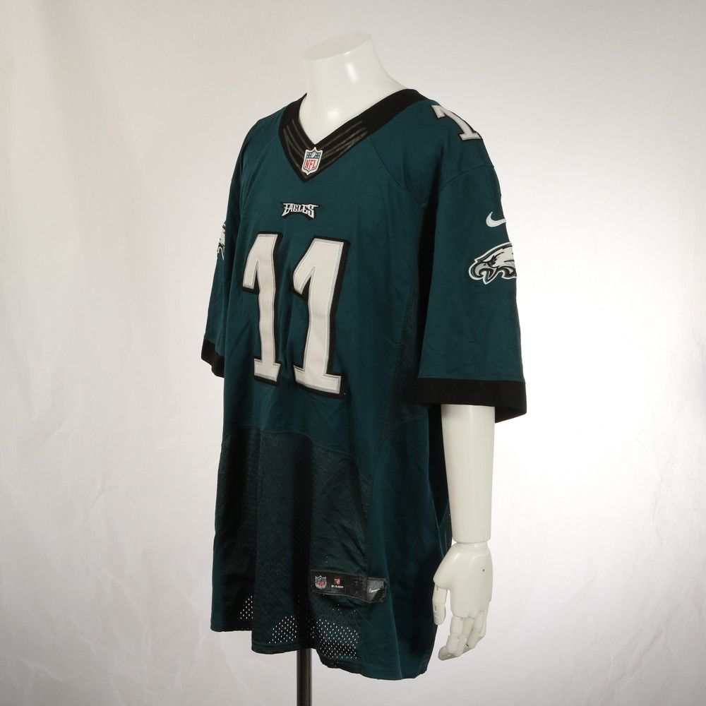 ナイキ アメフト NFL EAGLES イーグルス ユニフォーム WENTZ カーソン・ウェンツ 選手 17番 半袖 Tシャツ ERM 0704-R9【中古】