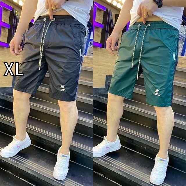 [XL]メンズ ファッション 服 男性用 オシャレ シンプル 大人 かっこいい 大きいサイズ ストリート 紳士服 冷感 パンツ スリムフィット ストリート アメリカン 速乾 ビーチ