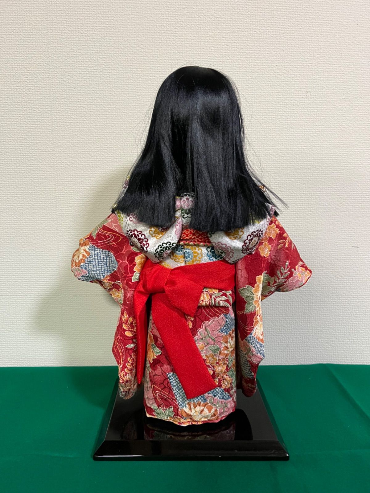 市松人形 女の子 日本人形 正絹 京友禅 手縫い衣装 コレクション 置物 