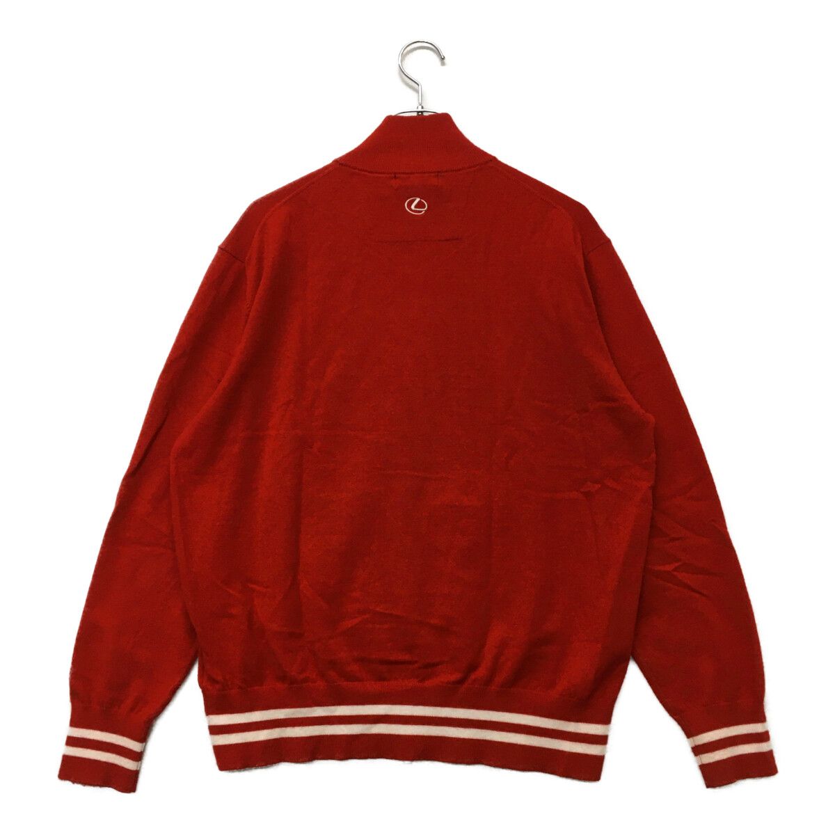 中古 メンズ アドミラルゴルフ Admiral Golf カーディガン L 赤