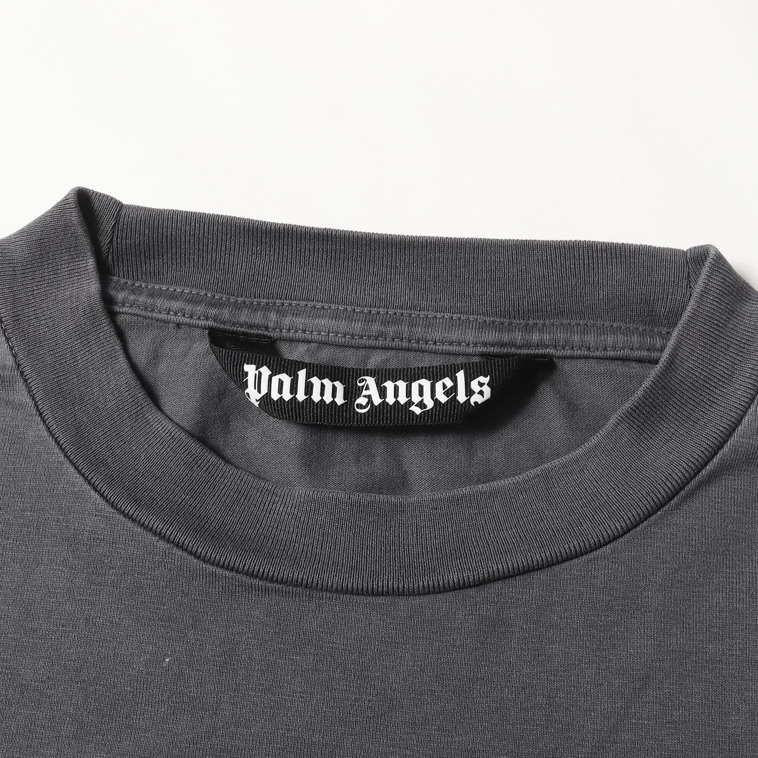 Palm Angels パーム エンジェルス Tシャツ サイズ:XL / 24SS ヴィンテージ加工 オーバーサイズ Tシャツ (THE PALM GD TEE) / ダークグレー / トップス カットソー 半袖【メンズ】【中古】【美品】【K4521】 美品】Palm Angels パーム エンジェルス Tシャツ サイズ:XL / 24SS