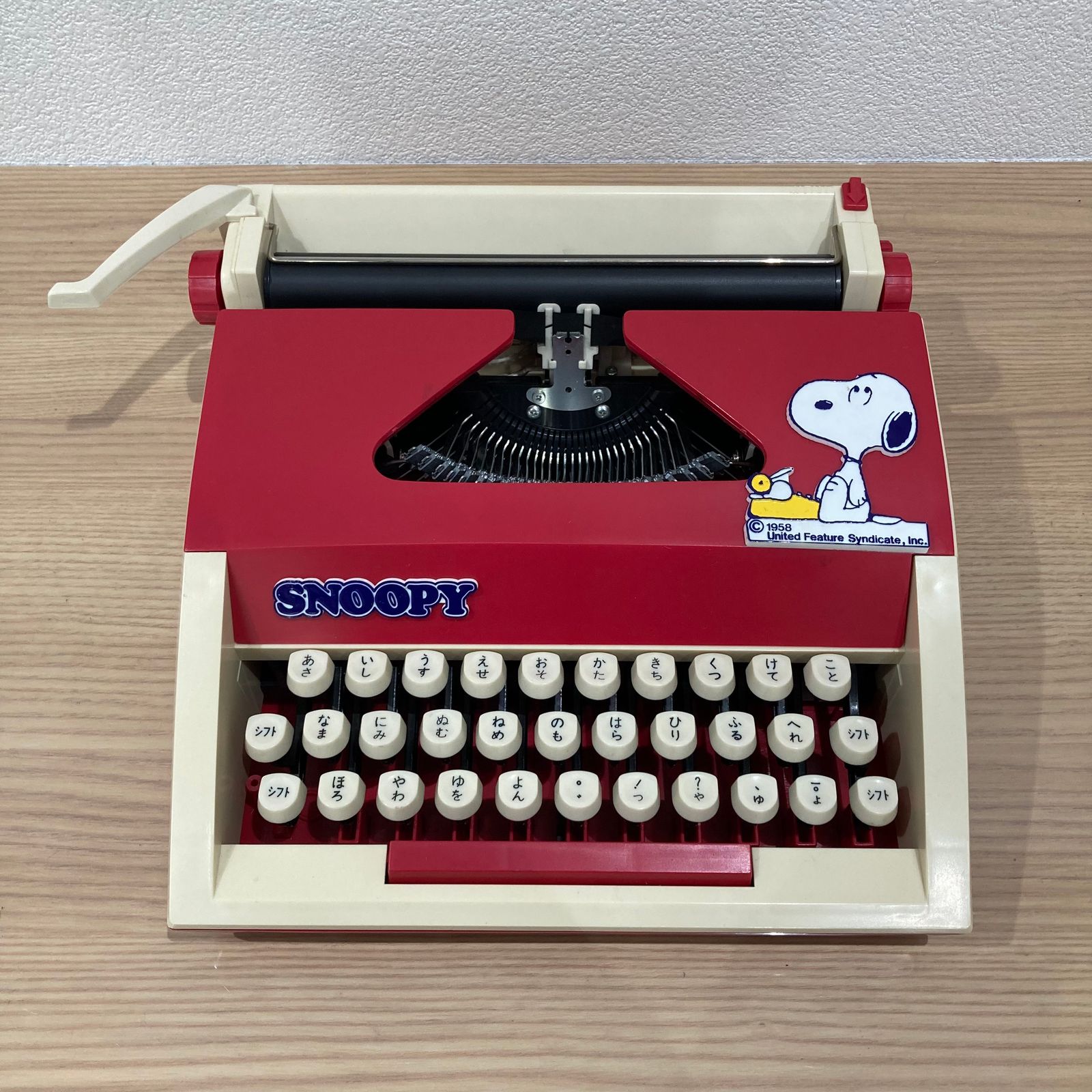 SNOOPY TYPEWRITER スヌーピー タイプライター 和文 付属品あり - メルカリ