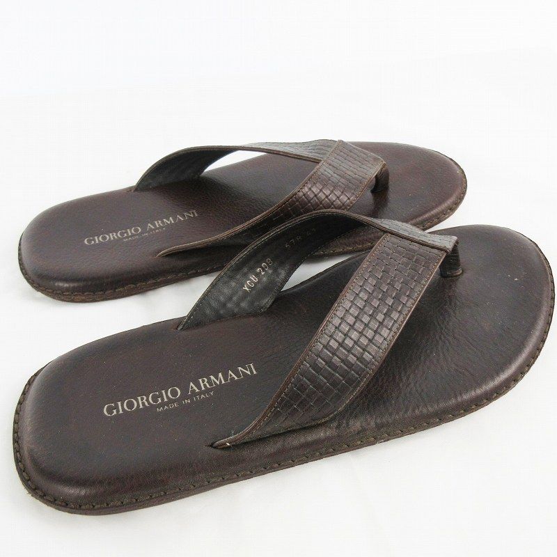 ♡関税送料込♡Giorgio Armani サンダル ジョルジオアルマーニ GIORGIO ARMANI サンダル トング フラット