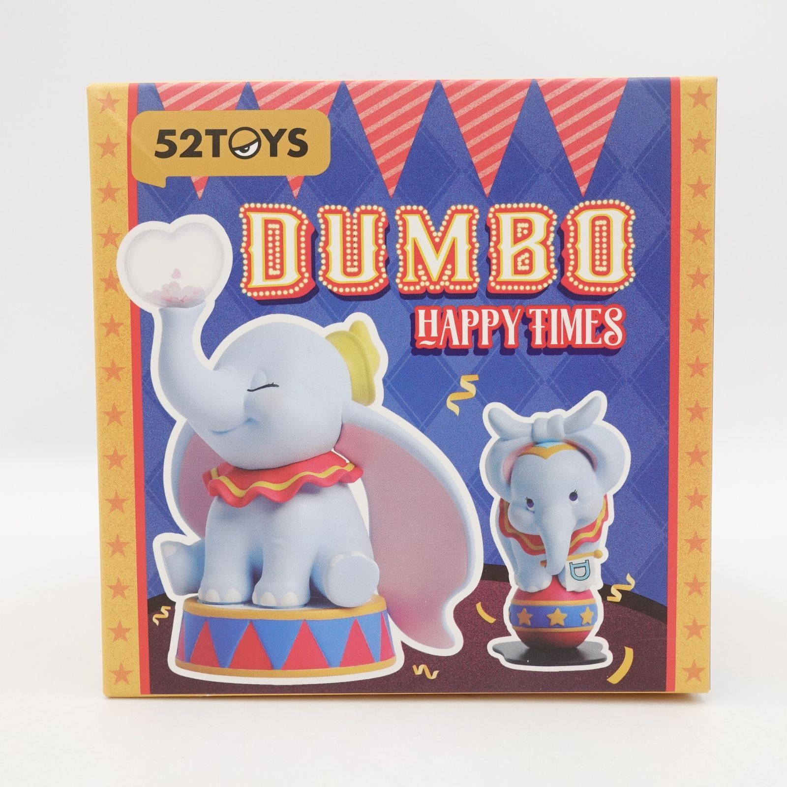 完売品80周年ダンボ サーカス フィギュア LEDライト 52TOYS ダンボ Happy Times Circus Star 旗 サーカス 星 フィギュア 内