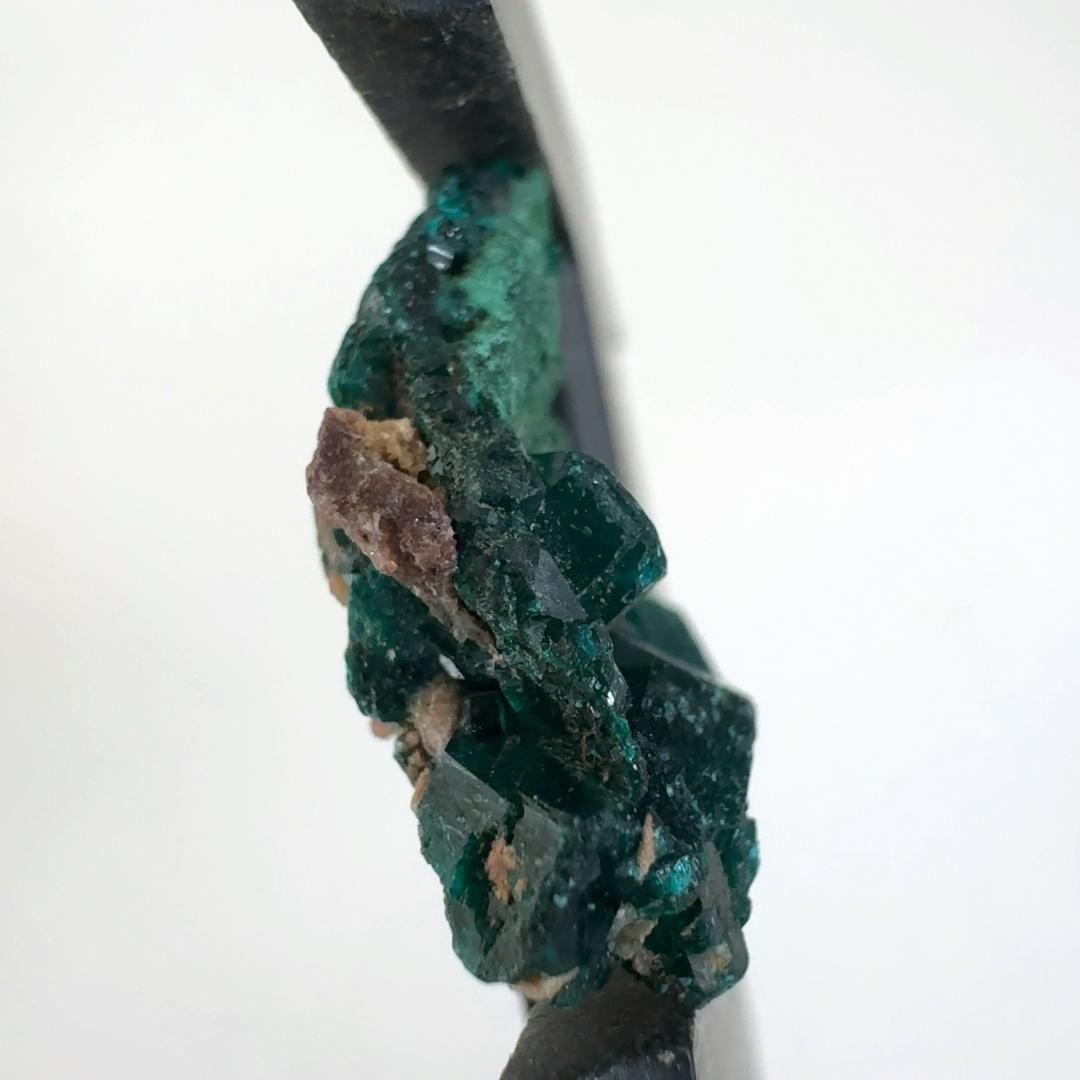 宝石質ダイオプテーズ 翠銅鉱 原石 天然石 鉱物 パワーストーン 一点物〕ダイオプテーズ 翠銅鉱 原石 天然石 コンゴ産〔75g〕 の