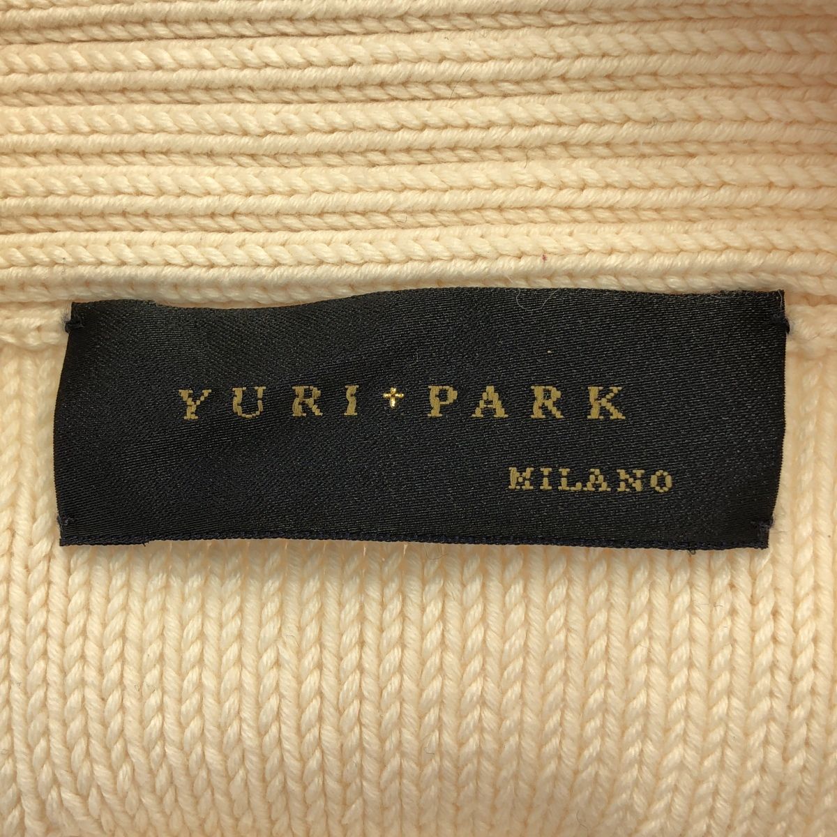 YURI PARK ユリ パーク ピン装飾リブニットカーディガン 6515-343-0179 アイボリー  IT0MKEIWJZYS YURI PARK ユリ パーク ピン装飾リブニットカーディガン 6515