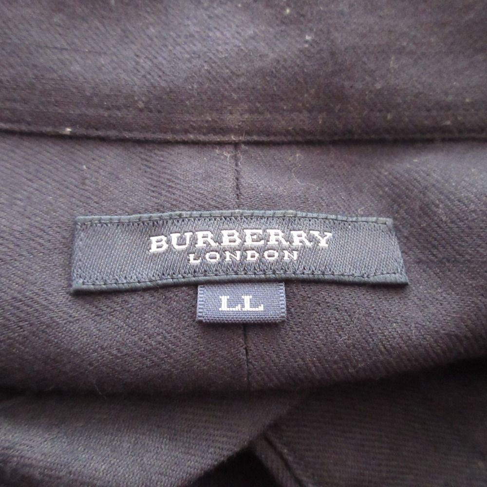 美品 BURBERRY LONDON バーバリー ウール シャドーチェック柄