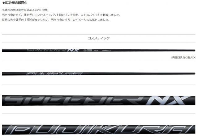 スピーダーNXブラック　40S SPEEDER NX BLACK | フジクラシャフト | ゴルフシャフト