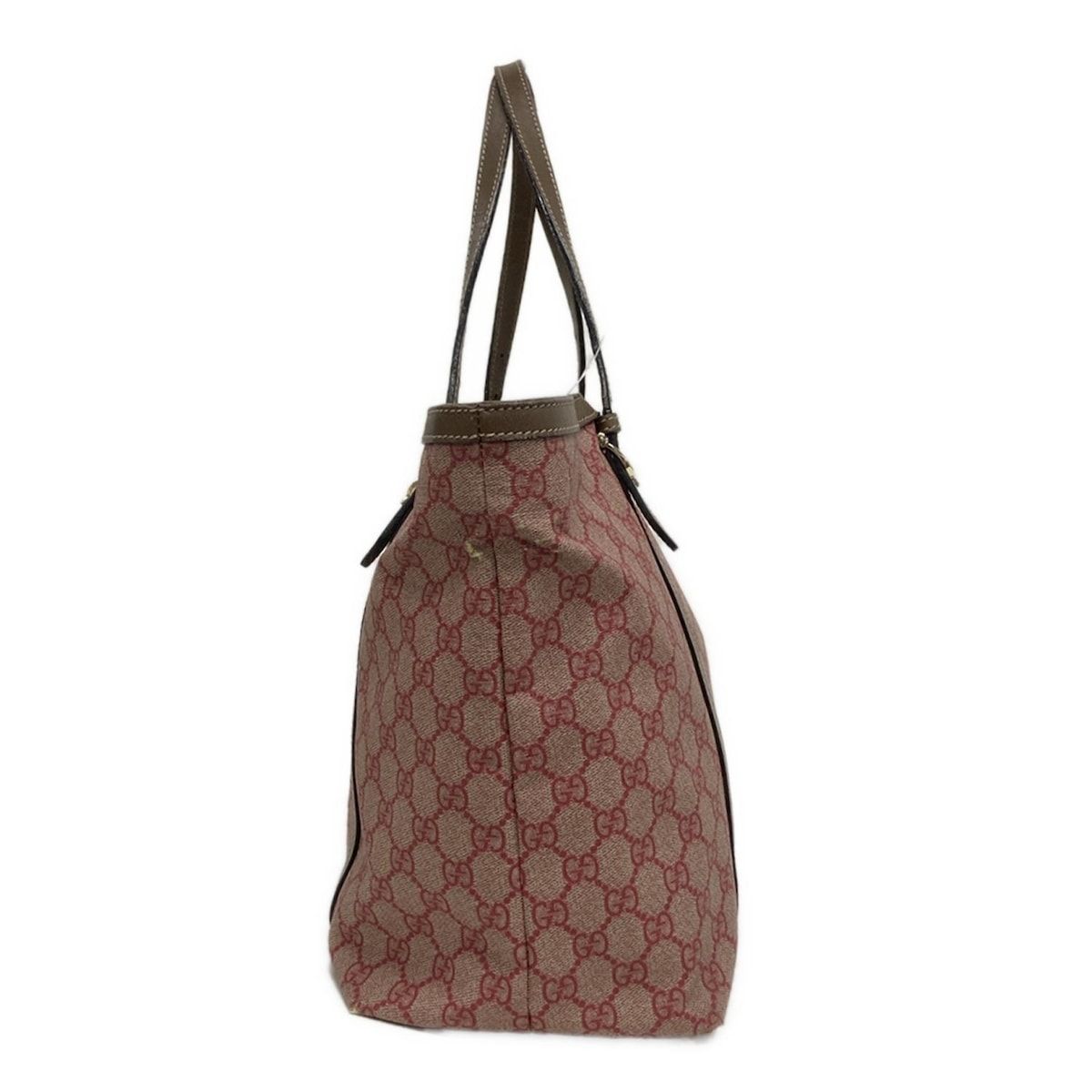 美品✨グッチ トートバッグ ニース金具 GGスプリーム ダーク