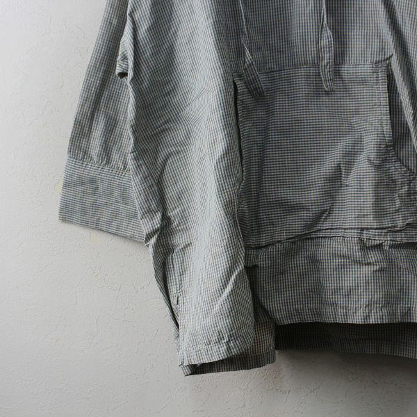 ネストローブ　コットンリネンチェック メキシカンフードブラウス　新品 ヴィンテージチェックをモチーフに＊＊ | 神戸店 | nest Robe