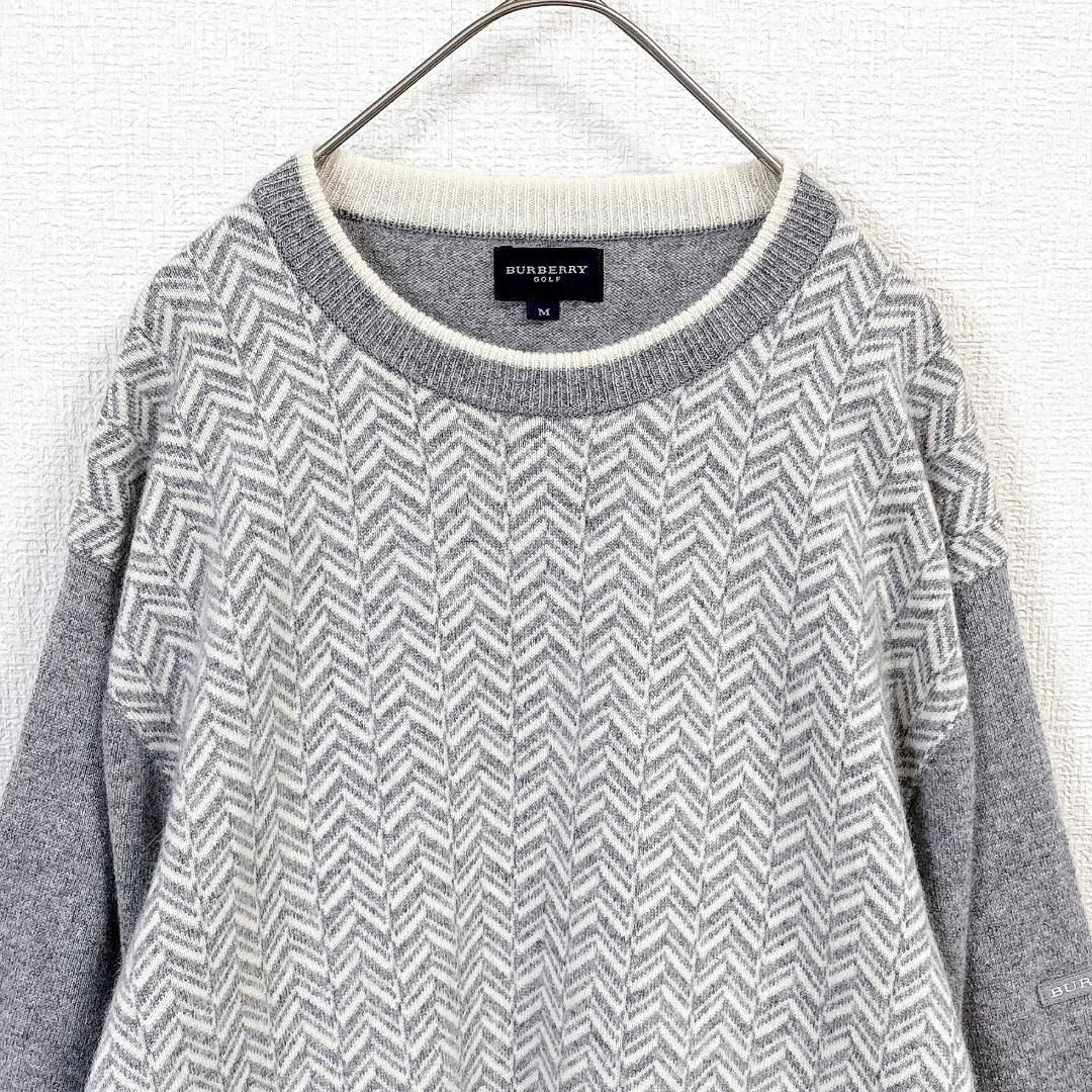 美品 BURBERRY GOLF カシミヤ100%ニット M グレーブラウン - メルカリ