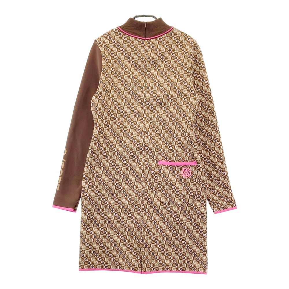 サイズ：38 G/FORE ジーフォア 長袖ニット ワンピース 総柄