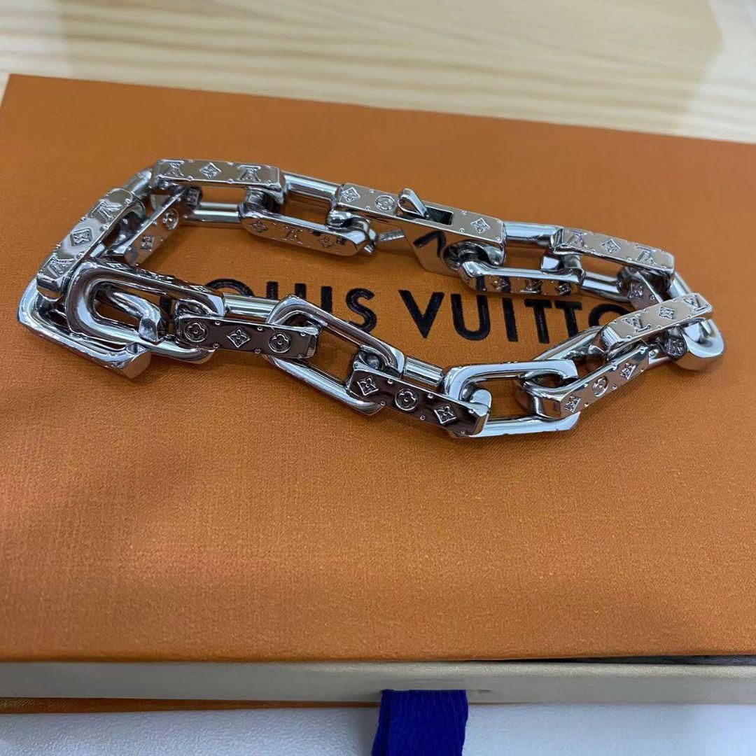 新品・未使用］LOUIS VUITTON 貯まり モノグラム チェーンブレスレット