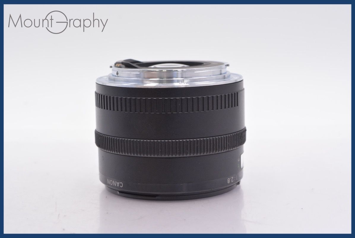 上 キヤノン Canon LENS EF 24mm F2.8 前後キャップ-レンズフィルター付 完動 同梱可 am249