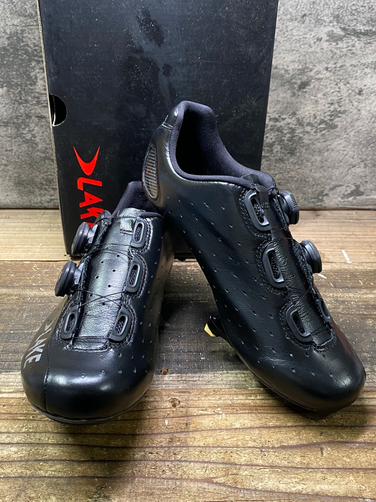 IT096 レイク LAKE CX332-X ビンディングシューズ 黒 EU43 WIDE 黒 未使用品