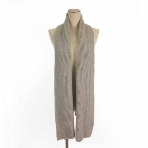 グリーンレーベルリラクシング ユナイテッドアローズ green label relaxing ジョンストンズ オブ エルガン Johnstons of Elgin 別注 ニット マフラー ウール カシミヤ 3636-343-0904 ライトグレー