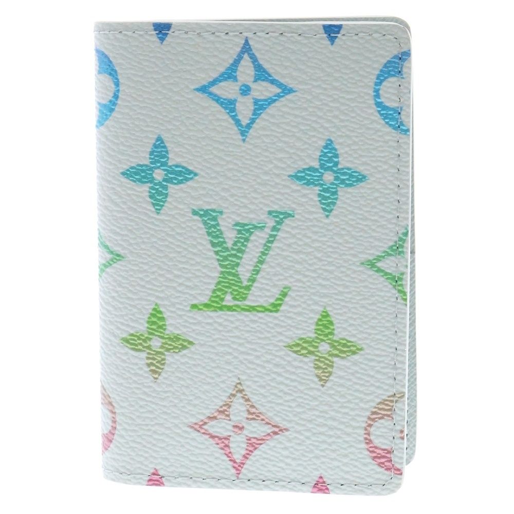 LOUIS VUITTON ルイヴィトン モノグラム グラデーション オーガナイザー ドゥポッシュ レザーカードケース 名刺入れ ホワイト M13910