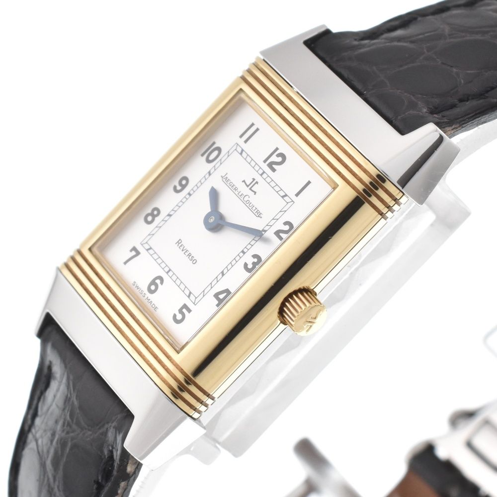 ジャガー・ルクルト JAEGER-LECOULTRE 260.5.86 レベルソクラシック SS/K18YG/レザー 手巻き レディース美品  R#132664 - メルカリ