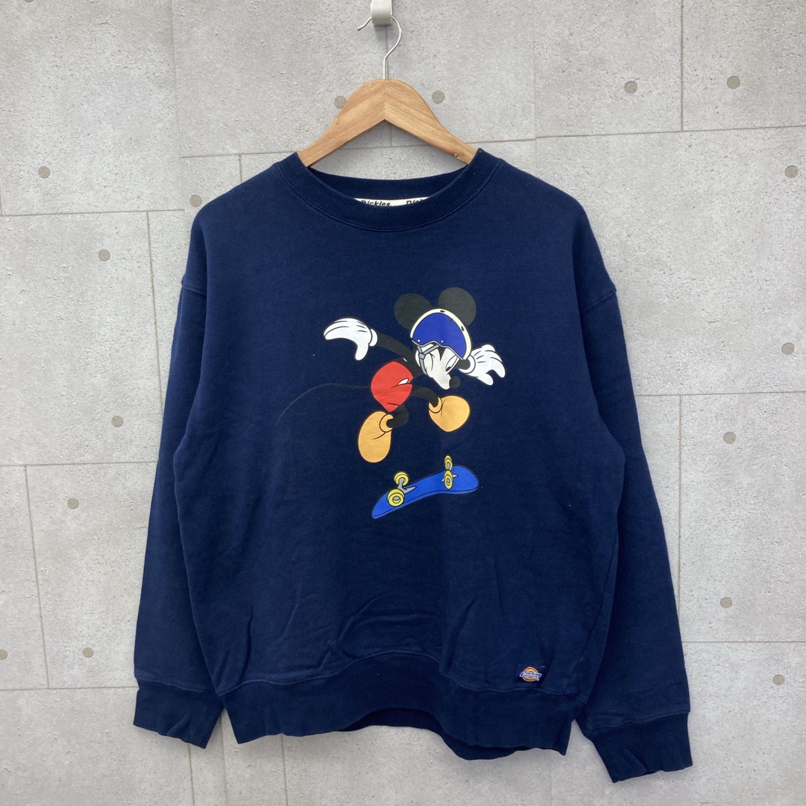 Dickies ディッキーズ Disney ディズニー ミッキー スウェット トレーナー トップス スケボー ネイビー XLサイズ SH13-5 -  メルカリ