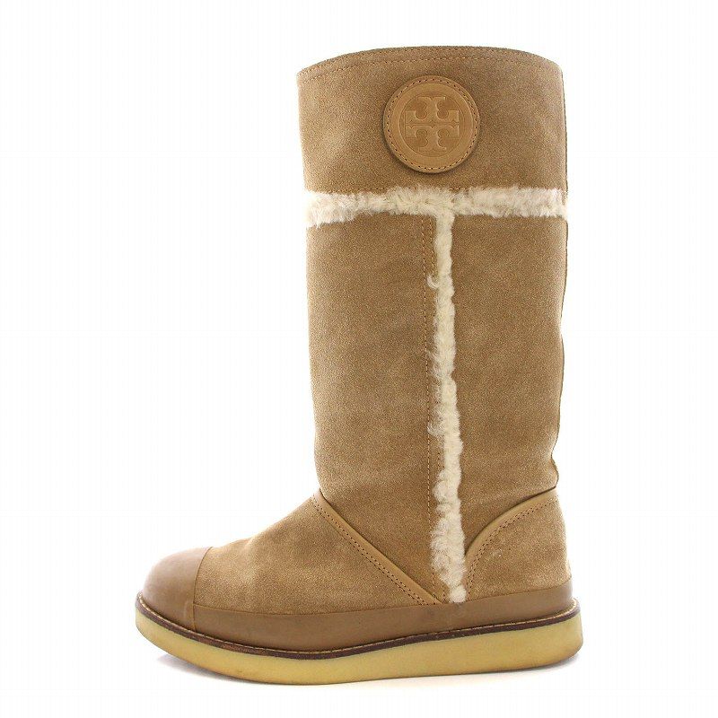Tory Burch ベージュ ムートンブーツ トリーバーチ TORY BURCH ムートンブーツ ロング ベージュ /YM