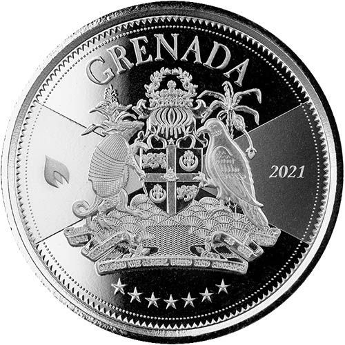 [保証書・カプセル付き] 2021年 (新品) グレナダ「コート オブ アームス・紋章」純銀 1オンス 銀貨