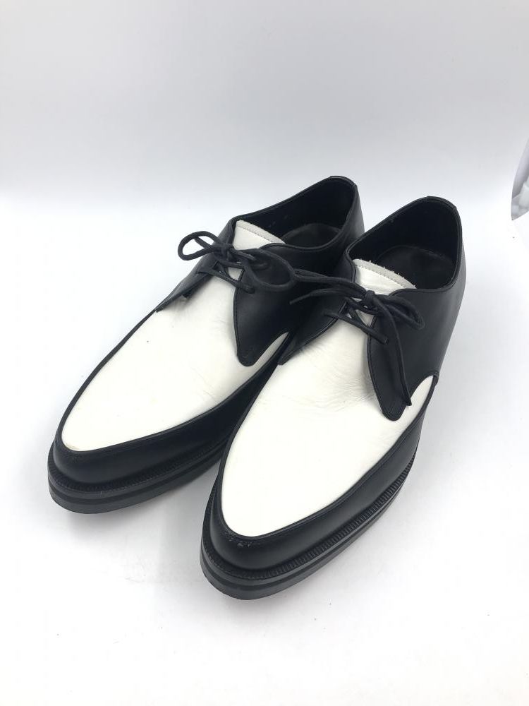 【中古】John Lawrence Sullivan レザー シューズ ホワイト×ブラック size 26.5cm ※汚れ有り[24]