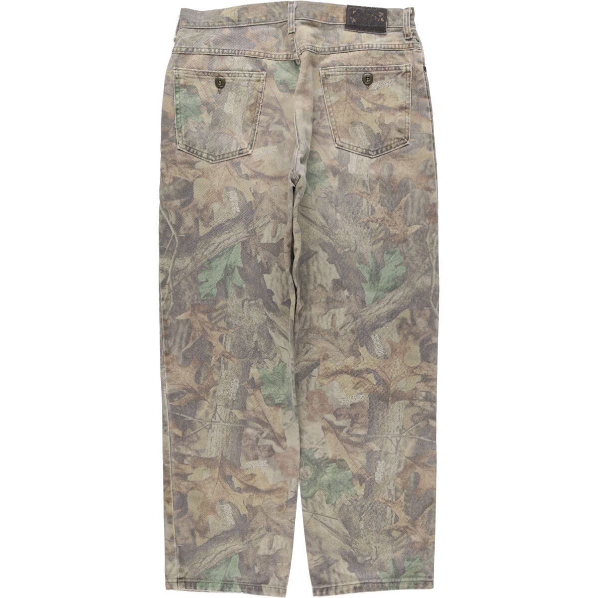 古着 カベラス Cabelas 迷彩柄 リアルツリーカモ テーパードデニムパンツ メンズw34相当 eaa545573