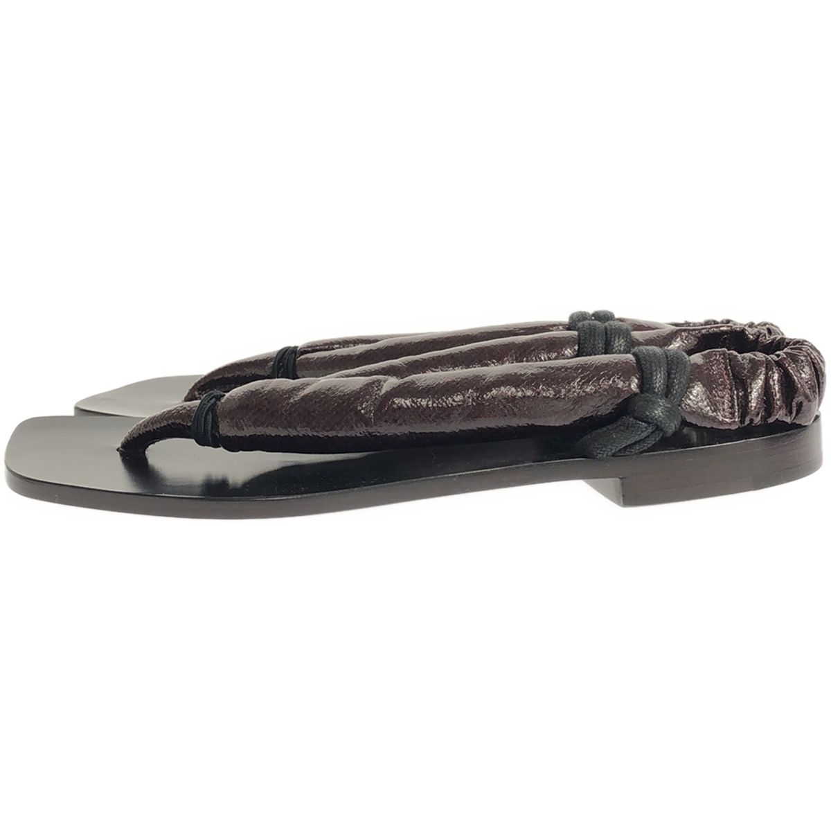 LEMAIRE ルメール Cloth Sandals レザーサンダル ブラック