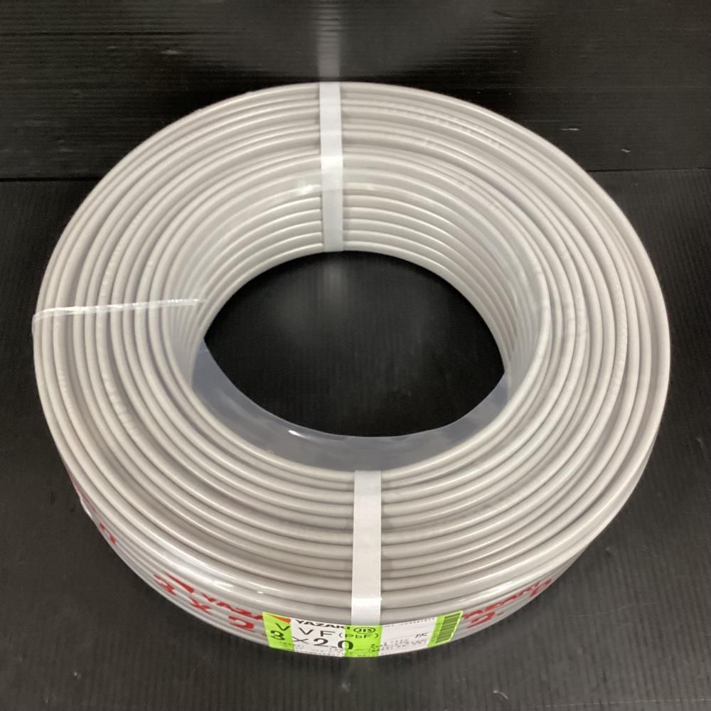 矢崎/YAZAKI VVFケーブル ショップ 3x2.0mm 100m 【202】 YAZAKI/矢崎